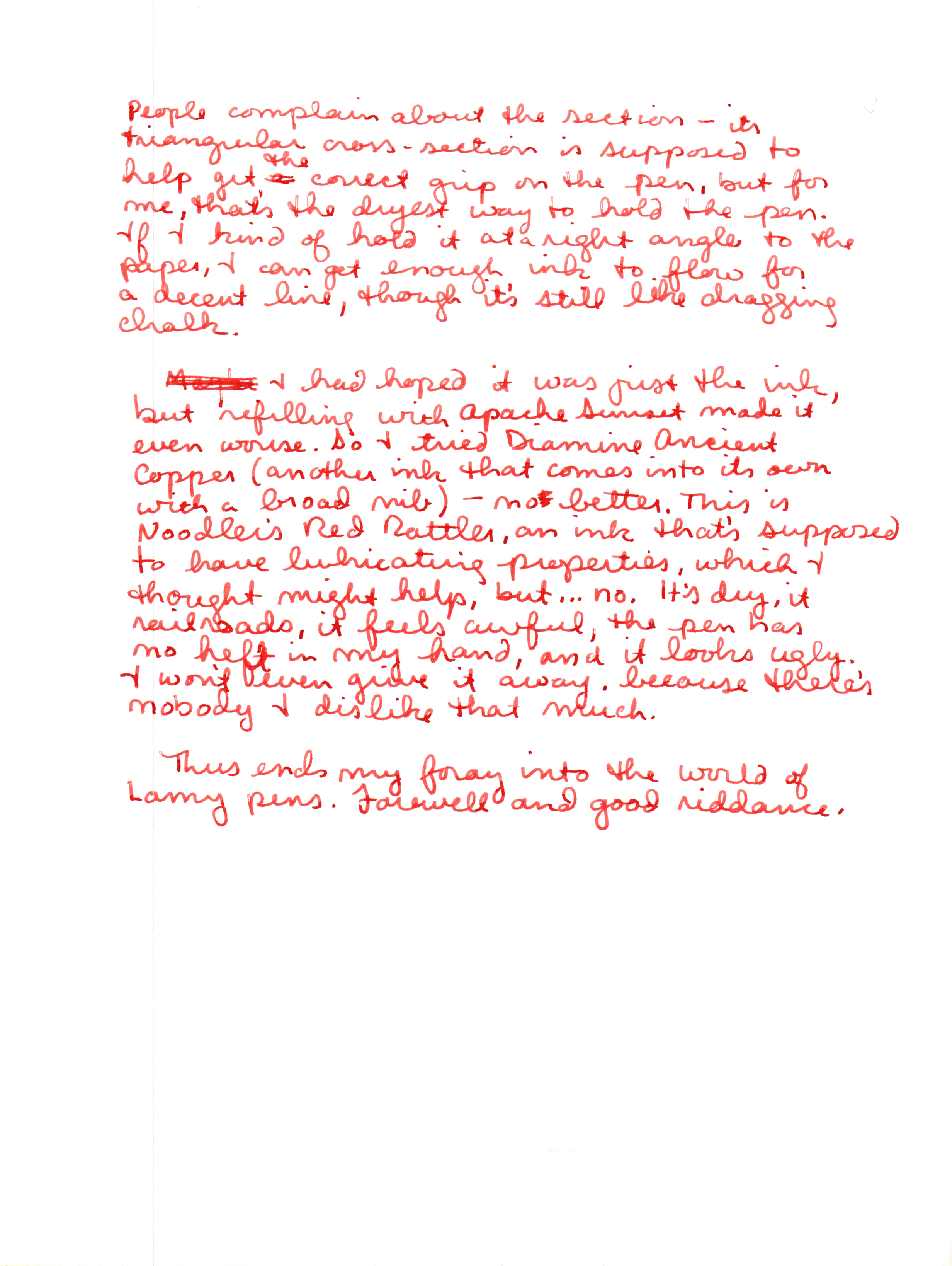 Lamy Safari - Handwritten Review