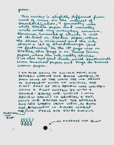 Emerald of Chivor handwritten review 2